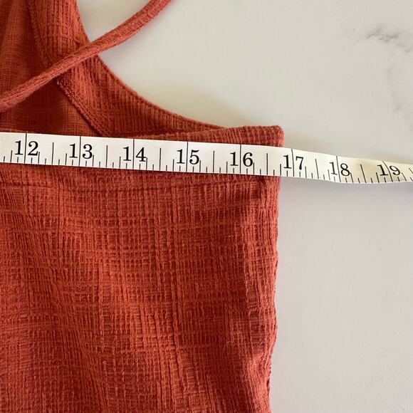 Madewell Burnt Orange Cotton Dress Jumper Size Large - Picture 8 of 15